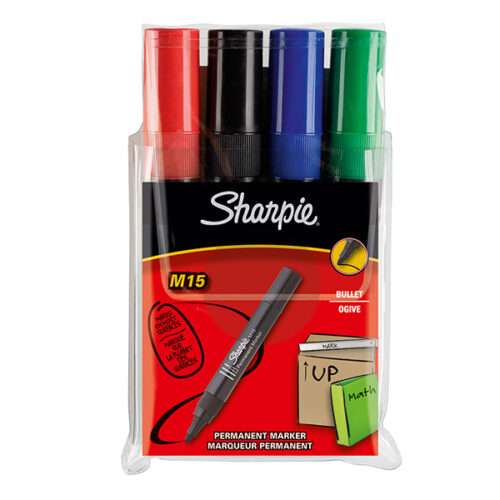 Sharpie M15 Bullet Markers Assorted 4 Pack 4 1996fe3977d84225dfc3344ba1b4c56d