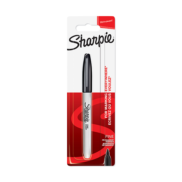 Sharpie Permanent Marker Fine Black 1 Pack 2 Sharpie Permanent Marker Fine Black 1 Pack
