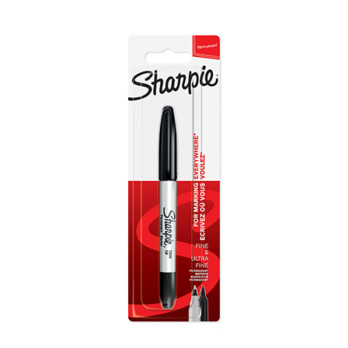 Sharpie Twin Tip Permanent Marker Black 1 Pack 5 9605477e8bfdc846571fccdc5ed0922d