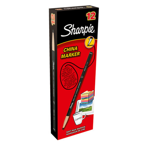 Sharpie China Markers Black EACH 6 b333a33dc57d3916047cc9d6634e3e3b