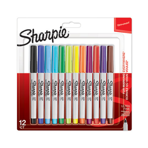 Sharpie Ultra Fine Permanent Markers Assorted 12 Pack 3 b4b986a69224c6a632127c31c878e2f4